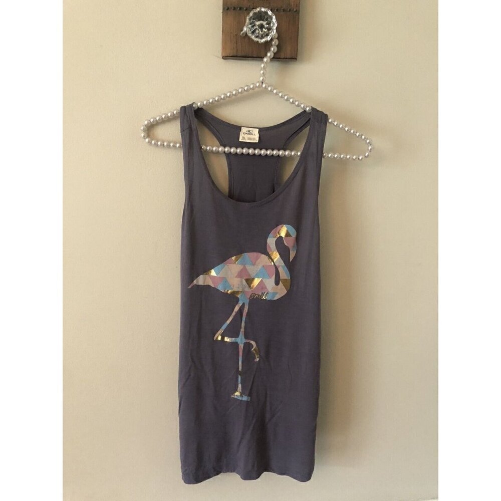 NWT O'Neill Girls Size XL Purple Tank Top Flamingo A Gogo